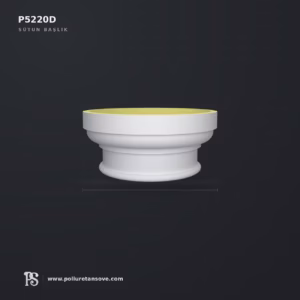 Dairesel Poliüretan Sütun Başlığı ve Kaidesi Model P5220D