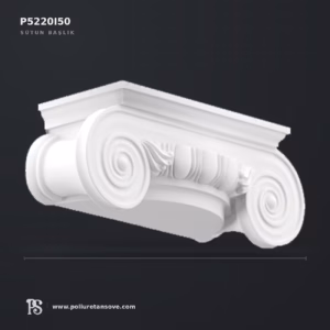 Poliüretan Pilaster Sütun Başlığı P5220I50 Duvar Kolon Bitişi