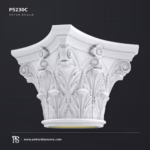 Poliüretan Klasik Desenli Sütun Başlığı P5230C 54×54 cm Kolon Başlığı