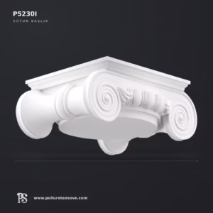 Klasik İyon Başlıklı Poliüretan Sütun Elemanı P5230I