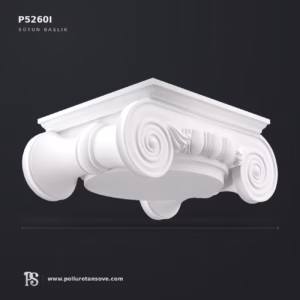 İyon Stil Poliüretan Sütun Başlığı P5260I 70x93 cm