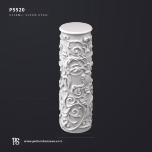Poliüretan Desenli Klasik Sütun Kaidesi 25.5x69.2 cm P5520