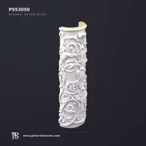 Poliüretan Kabartma Desenli Yarım Sütun Ayağı 36x103 cm P553050