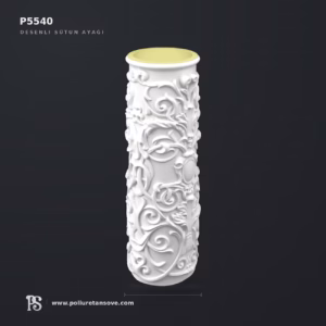 Poliüretan Desenli Sütun Kaidesi ve Dekoratif Kolon Modeli 51x47x136 cm P5540