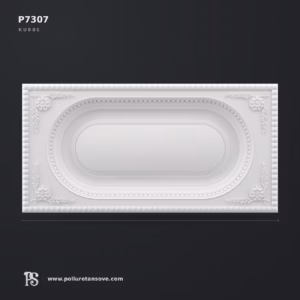 Poliüretan Oval Kubbeli Tavan Göbeği (P7307)