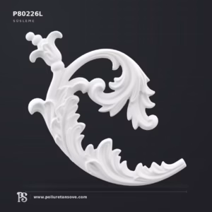 Klasik Poliüretan Dekoratif Motif ve Süsleme 24,5x22,8 cm Sol