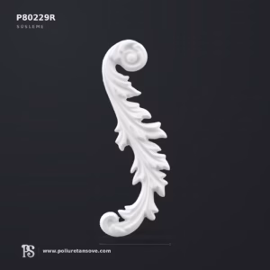Sağ Yönlü Poliüretan Rölyef Duvar Motifi 225x80 mm