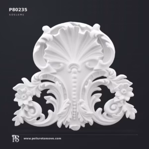 Poliüretan Dekoratif İstiridye Motifli Aplik 27x31 cm