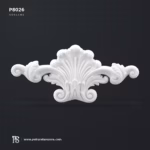 P8026 Poliüretan Klasik Motifli Duvar ve Mobilya Süslemesi 22×48 cm
