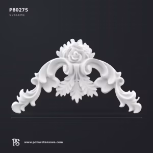 Dekoratif Klasik Poliüretan Motif ve Mobilya Apliği 14x22 cm P8027S