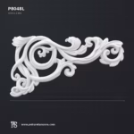 P8048L C Kıvrımlı Poliüretan Duvar, Tavan ve Köşe Süsleme Paneli 21×39 cm