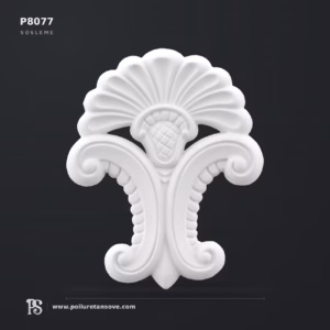 P8077 Poliüretan Cephe ve Duvar Süsleme Motifi 24.6x20.2 cm