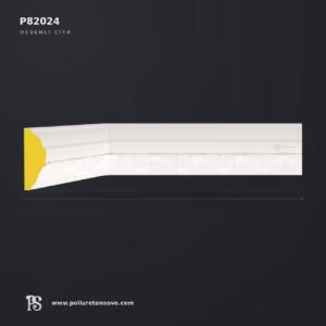 Neoklasik Desenli Poliüretan Duvar Çıtası (21x59 mm)