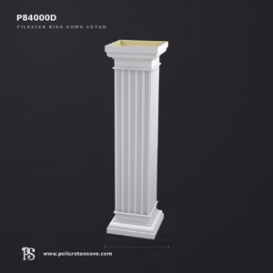 Poliüretan Yivli Kısa Sütun ve Pedestal Kaide Modeli 27x107 cm