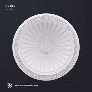 P9101 Desenli Dekoratif Poliüretan Tavan Kubbesi