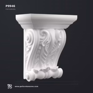 Klasik Oyma Desenli Dekoratif Poliüretan Payanda ve Konsol 18x30 cm