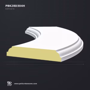 Kavisli Poliüretan Küpeşte ve Tırabzan Profili 385x1336x50 mm