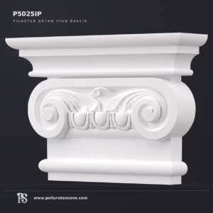 Poliüretan İyon Düzeni Pilaster Sütun Başlığı P5025IP