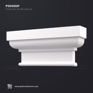 Poliüretan Pilaster Sütun Başlığı Profil Elemanı P5050DP 15x69 cm