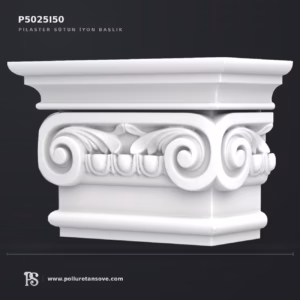 Poliüretan dekorasyon ürünü 18x35x24 cm İyon Başlıklı Pilaster