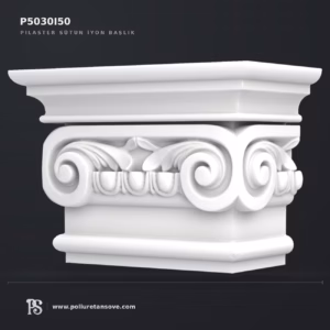 Poliüretan İyon Başlıklı Pilaster Sütun 21x42x29 cm