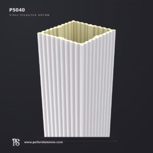 40x40x240 cm Yivli Pilaster Sütun Poliüretan dekorasyon ürünü